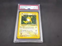 RAICHU 16/130 POKEMON BASE SET II HOLO RARE PSA 8 - Image 1
