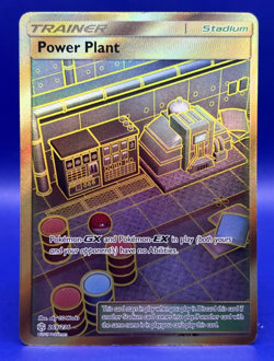 2019 Pokemon Power Plant 269/236 Cosmic Eclipse Gold Secret Rare Trainer LP - Image 1