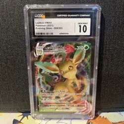 Leafeon VMAX 008/203 2021 Evolving Skies Ultra Rare Holo CGC 10 Pokemon English - Image 1