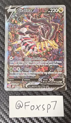 Pokemon Giratina V 186/196 Alternate Art Lost Origin Ultra Rare Holo NM - Image 1