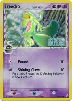 Treecko (Delta Species) - 68/100 - Common - Reverse Holo PL/MP, English Pokemon - Image 1