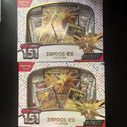 Pokemon TCG: Scarlet & Violet 151 Zapdos EX Collection Box SET OF 2 - Image 1