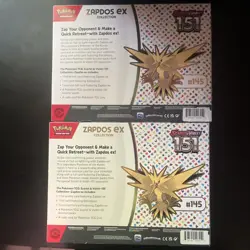 Pokemon TCG: Scarlet & Violet 151 Zapdos EX Collection Box SET OF 2 - Image 2