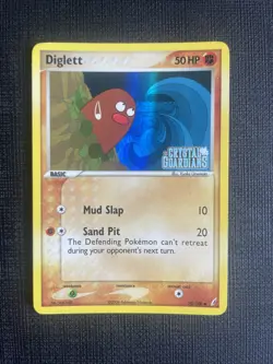Pokemon TCG Diglett EX Crystal Guardians 50/100 Reverse Holo Common LP/MP - Image 1