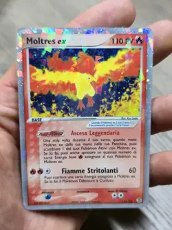 Pokemon Moltres Ex 115/112 Ex Rosso Fuoco/Verde Foglia - Image 1
