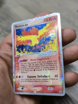Pokemon Moltres Ex 115/112 Ex Rosso Fuoco/Verde Foglia - Image 3