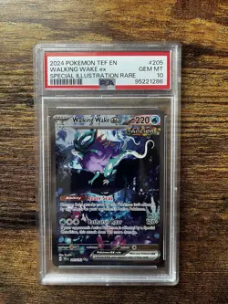 Pokemon TCG Walking Wake EX SIR Temporal Forces 205/162 PSA 10 Gem Mint - Image 1