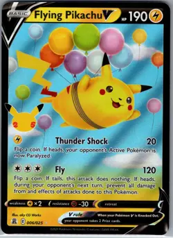 Flying Pikachu V 006/025 - Pokemon TCG 25th Anniversary - Ultra Rare (NM) - Image 1