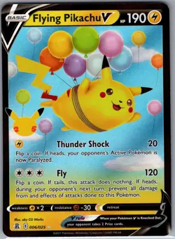 Flying Pikachu V 006/025 - Pokemon TCG 25th Anniversary - Ultra Rare Holo (NM) - Image 1