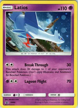 Latios SM88 - Pokemon TCG Sun & Moon Black Star Promos - Holo (NM) - Image 1