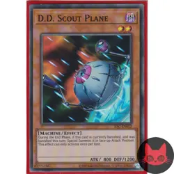 Yugioh D.D. Scout Plane IOC-EN012 Reprint Super Rare NM - Image 1