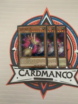 3x Playset Yu-Gi-Oh Contact "C" Super Rare OP18-EN007 - Image 1