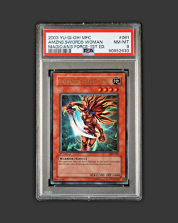 Amazoness Swords Woman MFC-061 Yu-Gi-Oh! Yugioh 1st Edition Holo PSA 8 NM-MT - Image 1