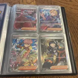 Pokemon Binder Filled With 42 Cards Promos, Ex, Full Art Trainer, IR, Holos.... - Image 3