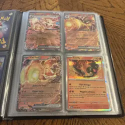 Pokemon Binder Filled With 42 Cards Promos, Ex, Full Art Trainer, IR, Holos.... - Image 4