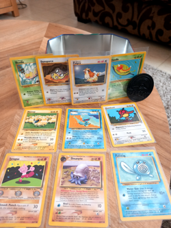 VINTAGE Pokemon Cards x 10 Bundle various cards plus pokemon coin. - Image 2