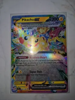 Pokemon Pikachu EX Card 057/191 Surging Sparks Double Rare, Near Mint Condition - Image 2