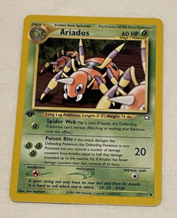 1x - Ariados - 27/111 - 1st Edition - Neo Genesis - Pokemon Card - MP - Image 1