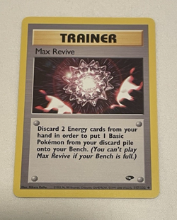 1x Max Revive - 117/132- Gym Challenge- Trainer - Pokemon Card - LP - Image 1