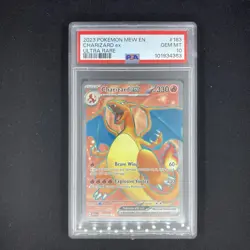 Charizard ex - PSA 10 - 183/165 Scarlet & Violet: 151 - Graded Pokemon Card - Image 1