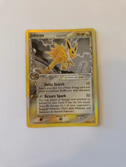 Old Pokemon TCG - Jolteon ex Delta Species 2005 7/113 Rare Holo Card - Image 1