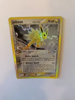Old Pokemon TCG - Jolteon ex Delta Species 2005 7/113 Rare Holo Card - Image 3