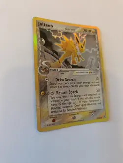 Old Pokemon TCG - Jolteon ex Delta Species 2005 7/113 Rare Holo Card - Image 4