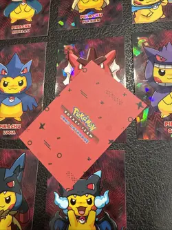Cracked Pikachu Poncho Set Holo Team Rocket Card Database Peru Pokemon Set 9 - Image 2