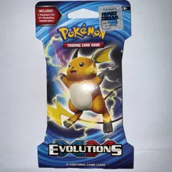 The Pokemon TCG: XY Evolutions Sleeved Blister Booster Pack Pikachu 10 Cards - Image 1