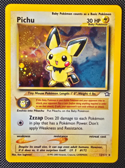 Pokemon WOTC Card - Pichu - Neo Genesis - Holo Rare - 12/111 - NM-LP - Image 1