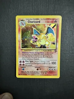 Pokemon TCG Charizard Base Set 2 Holo Unlimited Rare Card 4/130 WOTC - Image 1