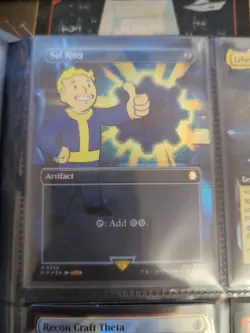 FOIL BORDERLESS Sol Ring - Fallout - NM - Magic: The Gathering MTG - Image 1