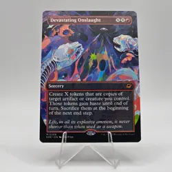 Devastating Onslaught (Borderless) - EOE #308 Mythic - NM Edge of Eternities - Image 1
