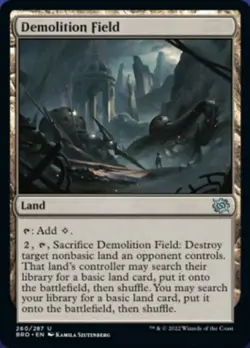 MTG - Demolition Field - The Brothers' War - NM, English Magic FLAT RATE SHIP - Image 1