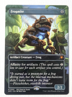 Magic The Gathering MTG: Frogmite (Borderless)-Creature NF (SPG) Mythic 0061 - Image 1