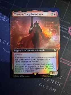Vincent, Vengeful Atoner Extended Art Foil - FIC 0157 NM - MTG Magic - Image 1