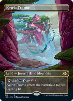 1x Ketria Triome - Showcase NM-Mint, English Ikoria: Lair of Behemoths MTG Magic - Image 1