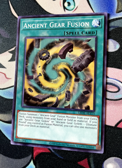 Ancient Gear Fusion YUGIOH LEDE-AE113 COMMON Near Mint Asian-English - Image 2
