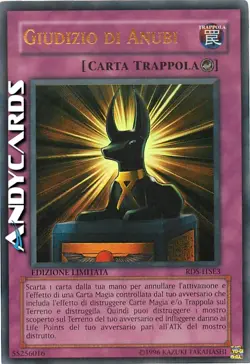 GIUDIZIO DI ANUBI • (Judgment Of Anubis) • Ultra R • RDS ITSE3 • Lim • Yugioh! - Image 1