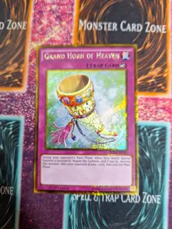 Yu-Gi-Oh! TCG Grand Horn of Heaven PGL3-EN040 Gold Secret Rare 1st Ed Near Mint - Image 1
