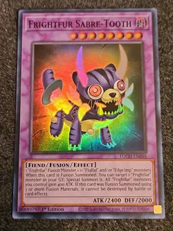 Yugioh Frightfur Sabre-Tooth TOCH-EN048 Super Rare 1st Ed NM - Image 1