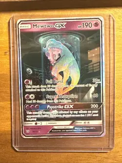 Pokemon Mewtwo GX TCG Shining Legends Holo Card 78/73 Secret Rare - Image 4