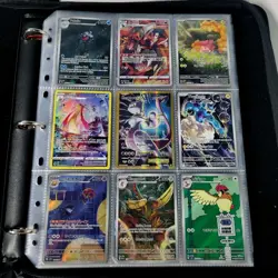 Huge Binder Collection Lot of 170+ Pokemon Card Mixed EX SV Holo Full Art Mewtwo - Image 1