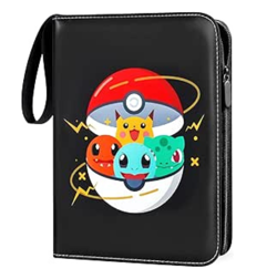 Card Binder 4 Pocket 50 Pages For 400 Cards Portable Waterproof Album New - Image 1