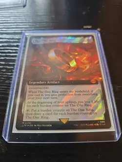 MTG Lord of the Rings the One Ring Card #0791 Extended Art, Surge Foil - Image 1