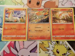 pokemon 3 cards ponyta and rapidash - Image 1