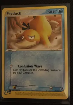 Psyduck 73/100 Pokemon Card EX Sandstorm (front nm back some whiting on corners) - Image 1