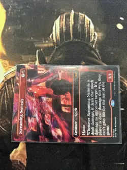 MTG Duskmourn Screaming Nemesis Borderless Mythic Card 0348 NM Condition - Image 2