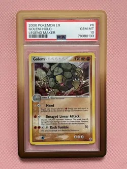 2006 POKEMON EX LEGEND MAKER #6 GOLEM-HOLO PSA 10 LOW POP CARD - Image 1