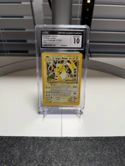 CGC 10 GEM MINT Lt. Surge's Raichu Gym Challenge 11/132 Holo Pokemon Card psa - Image 1